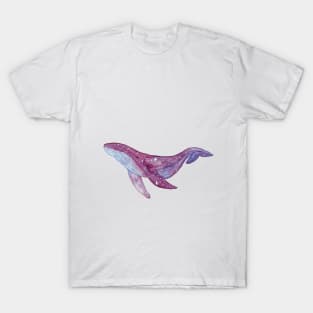 Blueberry galaxy whale T-Shirt